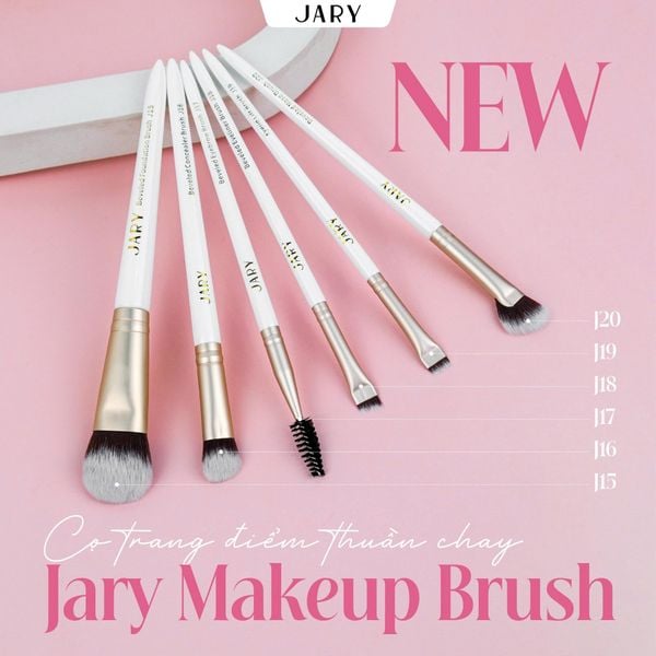 CỌ TRANG ĐIỂM CAO CẤP THUẦN CHAY JARY MAKEUP BRUSH