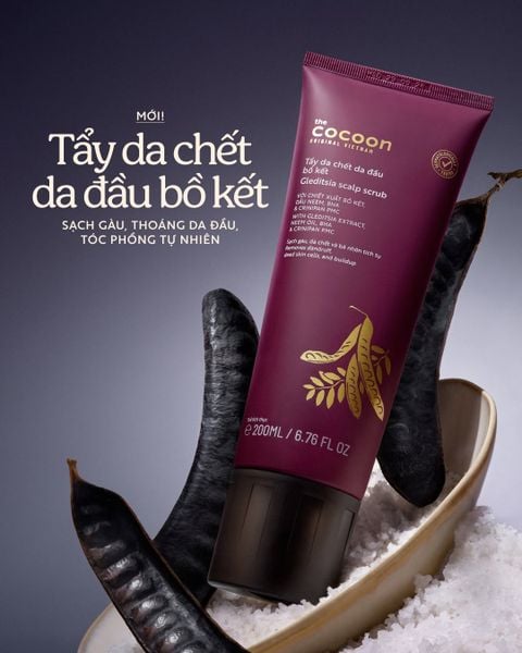 TẨY DA CHẾT DA ĐẦU COCOON CHIẾT XUẤT BỒ KẾT 200ML