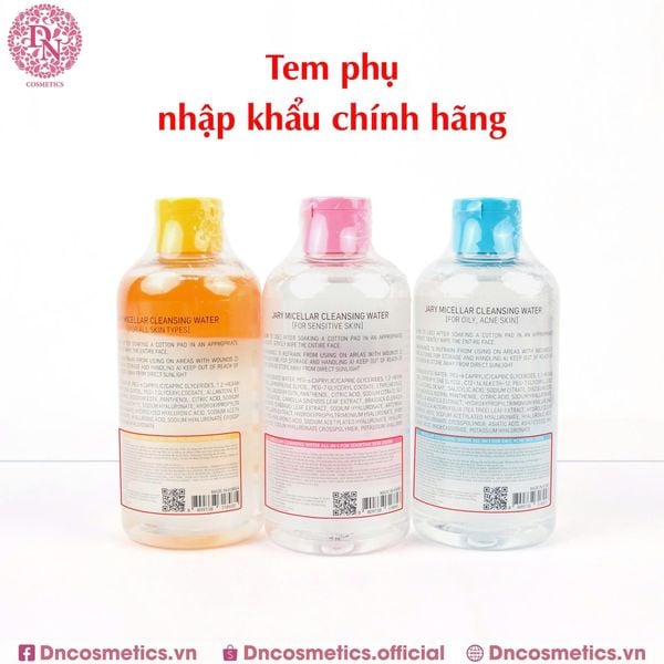 NƯỚC TẨY TRANG JARY MICELLAR CLEANSING WATER ALL-IN-1 250ML