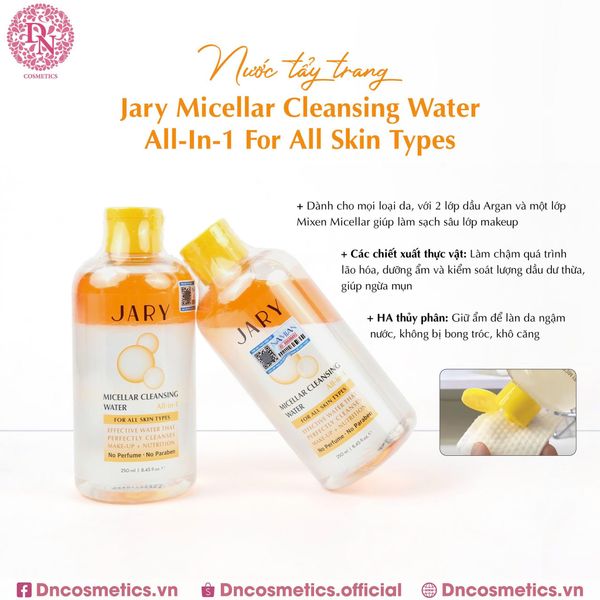 NƯỚC TẨY TRANG JARY MICELLAR CLEANSING WATER ALL-IN-1 250ML