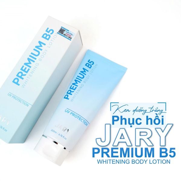 KEM B5 DƯỠNG TRẮNG PHỤC HỒI DA TOÀN THÂN JARY PREMIUM B5 WHITENING BODY LOTION 200ML