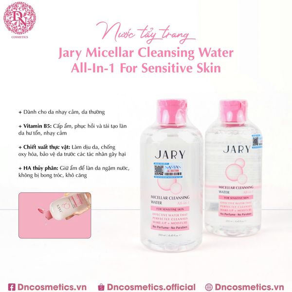 NƯỚC TẨY TRANG JARY MICELLAR CLEANSING WATER ALL-IN-1 250ML