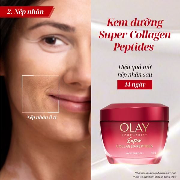 BỘ ĐÔI TINH CHẤT VÀ KEM DƯỠNG OLAY ULTRA FIRMING SERUM/SUPER COLLAGEN PEPTIDES MOISTURISER
