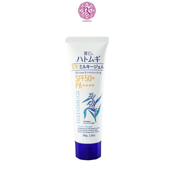 KEM CHỐNG NẮNG HATOMUGI DƯỠNG TRẮNG SÁNG DA SPF50+ PA++++ 80G