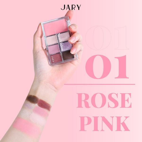 BẢNG PHẤN MÁ VÀ MẮT 7 Ô JARY NEW VISION CHEEKS EYESHADOW PALETTE