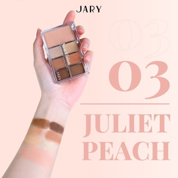 BẢNG PHẤN MÁ VÀ MẮT 7 Ô JARY NEW VISION CHEEKS EYESHADOW PALETTE