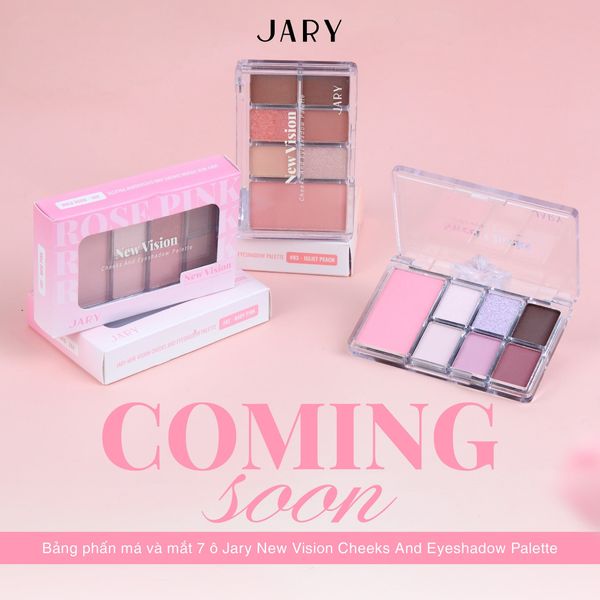 BẢNG PHẤN MÁ VÀ MẮT 7 Ô JARY NEW VISION CHEEKS EYESHADOW PALETTE