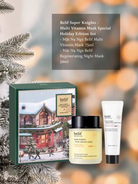 SET MẶT NẠ NGỦ BELIF SUPER KNIGHTS - MULTI VITAMIN MASK