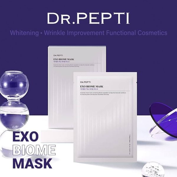 MẶT NẠ CẤP ẨM, TÁI TẠO LÀN DA DR.PEPTI EXO BIOME MASK