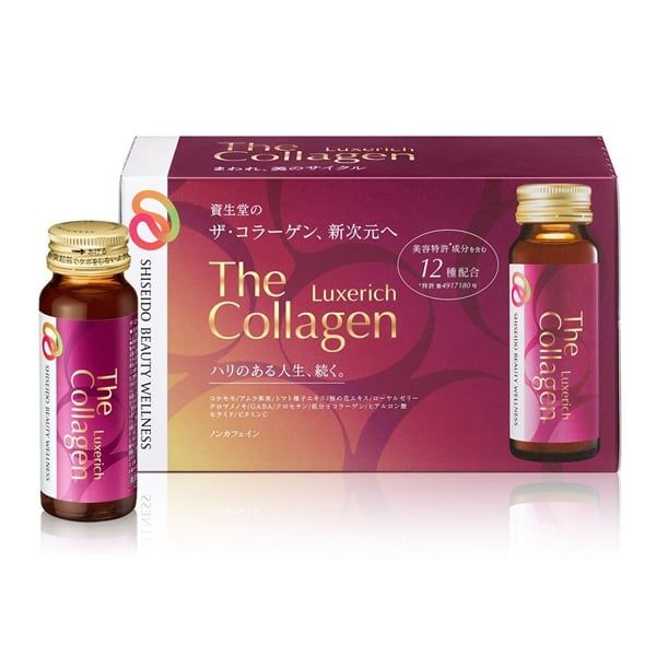 NƯỚC UỐNG THE COLLAGEN SHISEIDO LUXERICH (HỘP 10 CHAI) (DATE T1.2027)