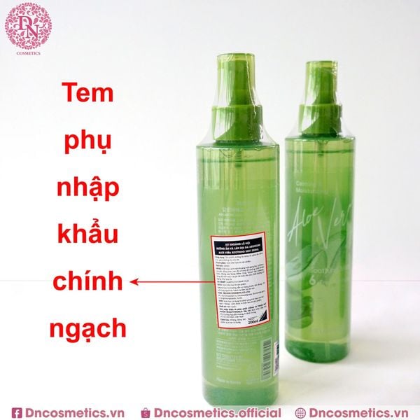 XỊT DƯỠNG ẨM ARUMORE ALOE VERA SMOOTHING MIST 200ML