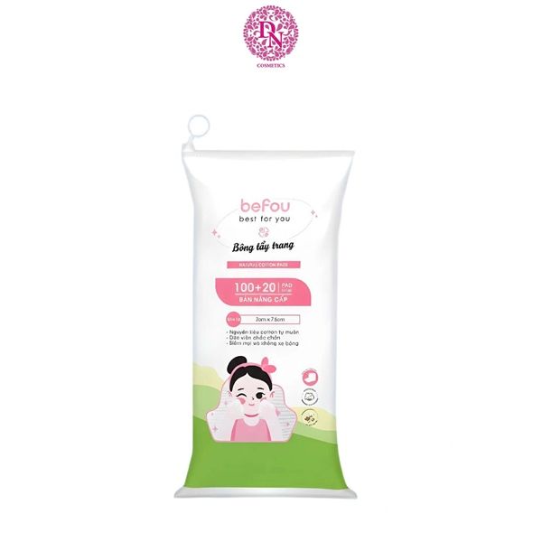 BÔNG TẨY TRANG BEFOU NATURAL COTTON PADS