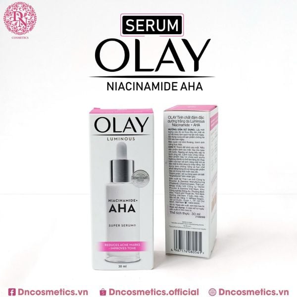 BỘ ĐÔI TINH CHẤT VÀ KEM DƯỠNG OLAY LUMINOUS NIACINAMIDE + AHA SUPER SERUM/MOISTURISER