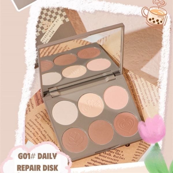 TẠO KHỐI 6 Ô GOGO TALES NUDE LIGHT SHADOW HIGHLIGHT CONTOURING DISC