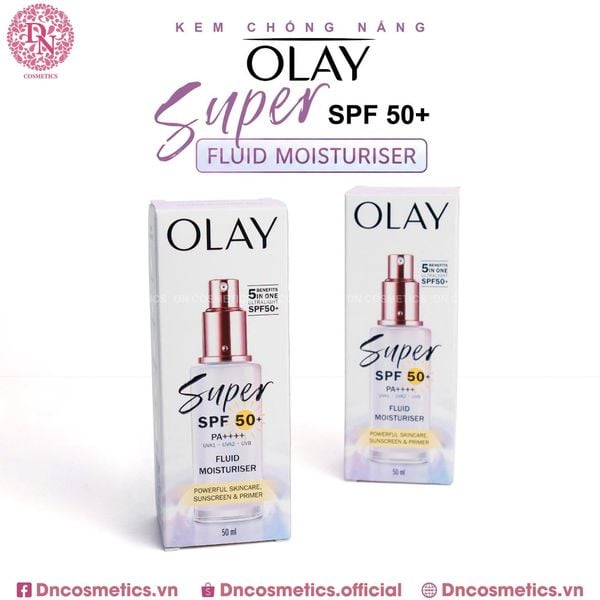 KEM CHỐNG NẮNG OLAY SUPER SPF 50+ FLUID MOISTURISER