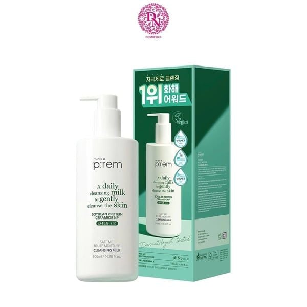 SỮA TẨY TRANG MAKE P:REM SAFE ME RELIEF MOISTURE CLEANSING MILK 200ML