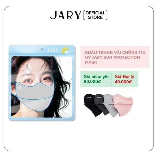 KHẨU TRANG VẢI CHỐNG TIA UV JARY SUN PROTECTION MASK