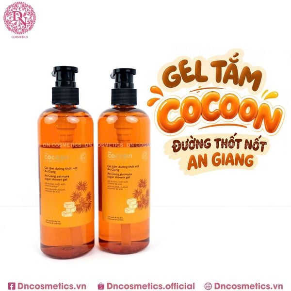 GEL TẮM COCOON ĐƯỜNG THỐT NỐT AN GIANG 500ML