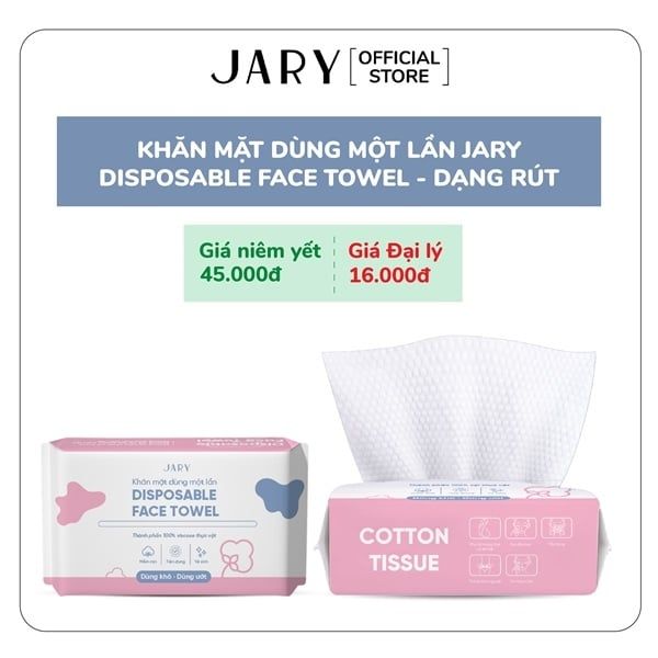 KHĂN MẶT DÙNG MỘT LẦN JARY DISPOSALBLE FACE TOWEL