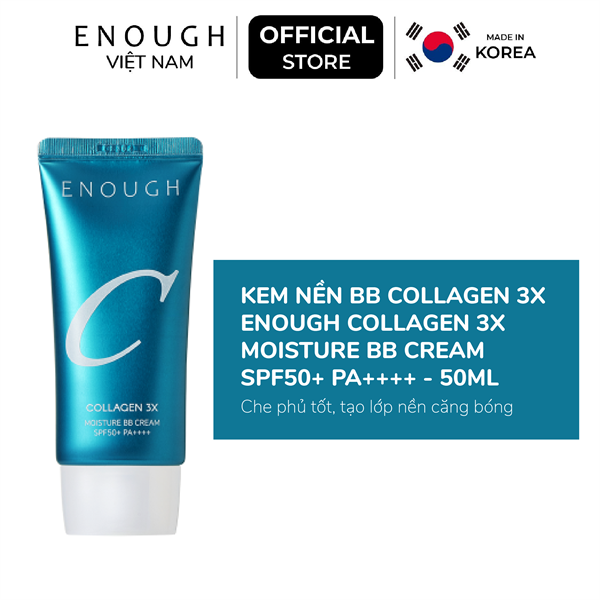 KEM NỀN BB ENOUGH COLLAGEN 3X MOISTURE BB CREAM SPF50+ PA++++ 50ML