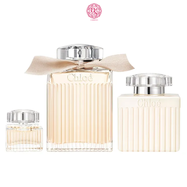 SET NƯỚC HOA CHLOE EAU DE PARFUM NATURAL SPRAY 3 MÓN