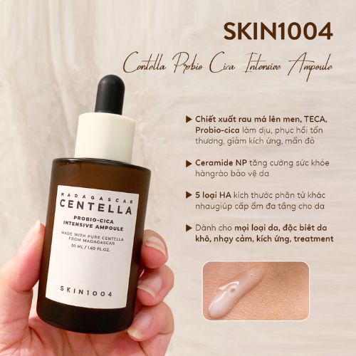 TINH CHẤT SKIN1004 MADAGASCAR CENTELLA PROBIO-CICA INTENSIVE AMPOULE 50ML
