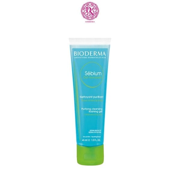 GEL RỬA MẶT BIODERMA SEBIUM MOUSSANT XANH