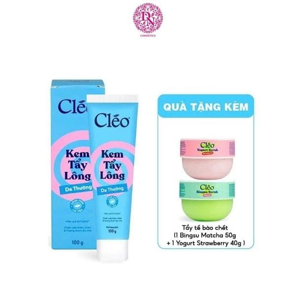 SET KEM TẨY LÔNG CLEO AVOCADO HAIR REMOVAL CREAM 100G