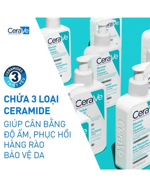 SỮA RỬA MẶT DÀNH CHO DA DẦU MỤN CERAVE BLEMISH CONTROL CLEANSER