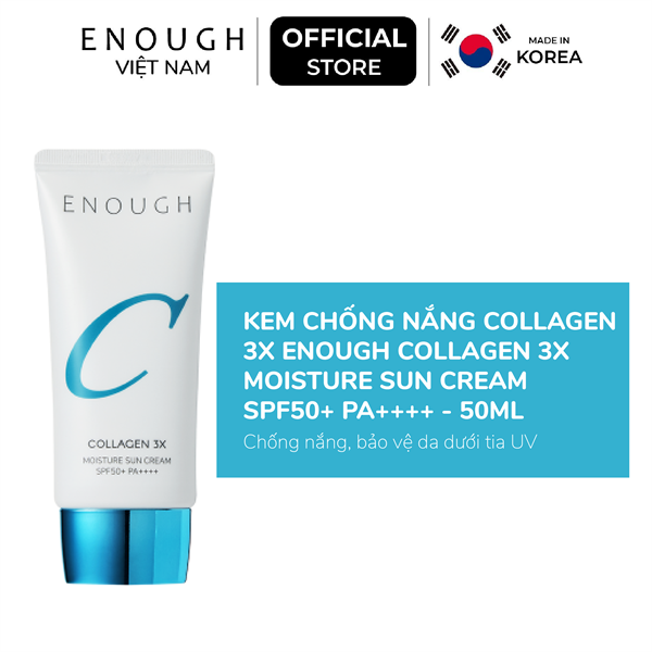 KEM CHỐNG NẮNG ENOUGH COLLAGEN 3X MOISTURE SUN CREAM SPF50+ PA++++ 50ML