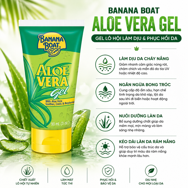 GEL DƯỠNG DA LÔ HỘI BANANA BOAT ALOE VERA