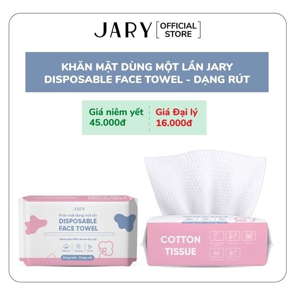 KHĂN MẶT DÙNG MỘT LẦN JARY DISPOSALBLE FACE TOWEL