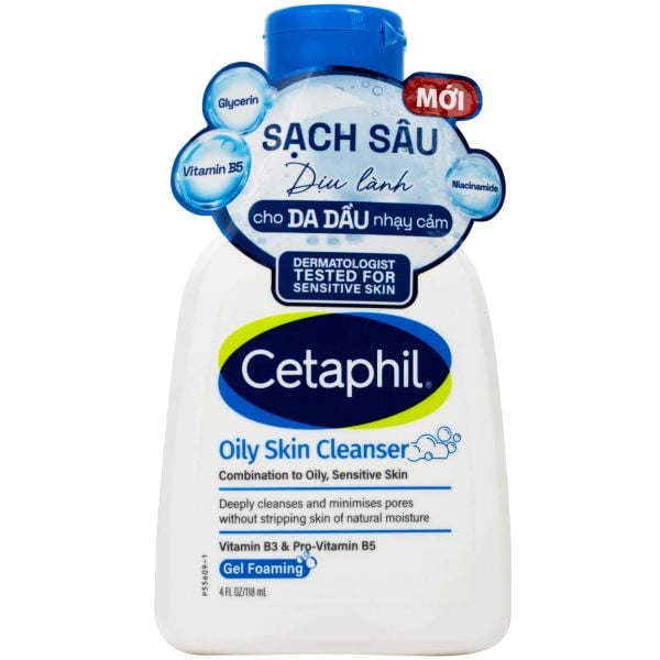 SỮA RỬA MẶT CETAPHIL OILY SKIN CLEANSER - DÀNH CHO DA DẦU