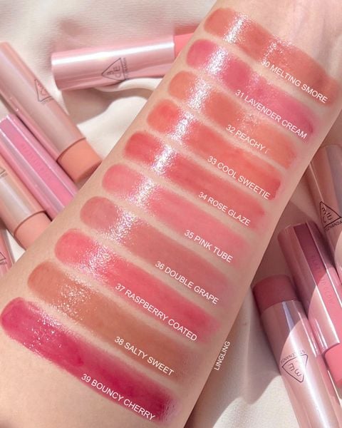 SON DƯỠNG MÔI CÓ MÀU 3CE GLAZY LIP GLOW 5G
