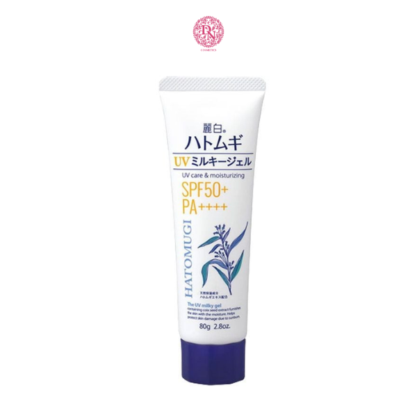 KEM CHỐNG NẮNG HATOMUGI DƯỠNG TRẮNG SÁNG DA SPF50+ PA++++ 80G
