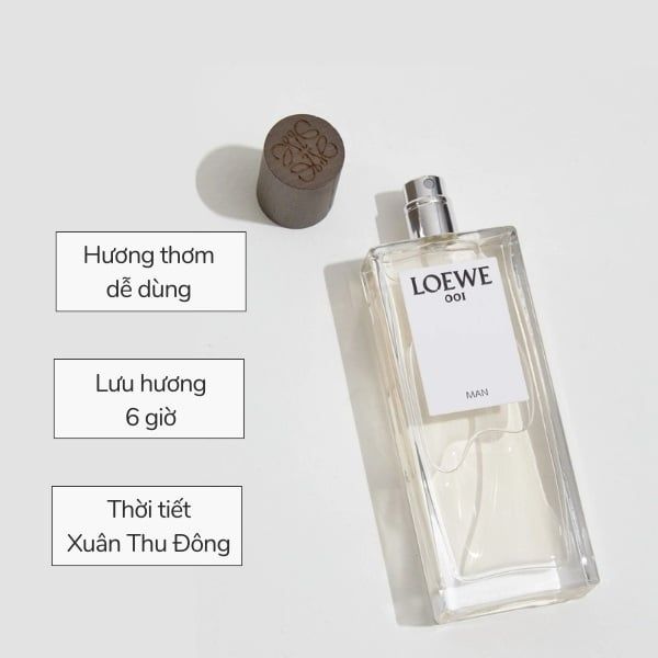 NƯỚC HOA LOEWE 001 MAN EAU DE PARFUM NATURAL SPRAY 100ML