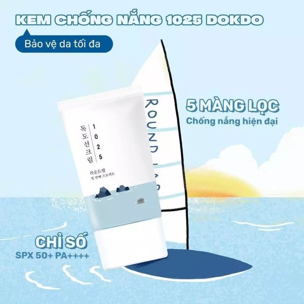 KEM CHỐNG NẮNG ROUND LAB 1025 DOKDO SUNSCREEN 50ML