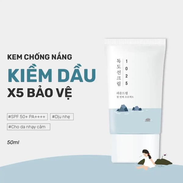 KEM CHỐNG NẮNG ROUND LAB 1025 DOKDO SUNSCREEN 50ML