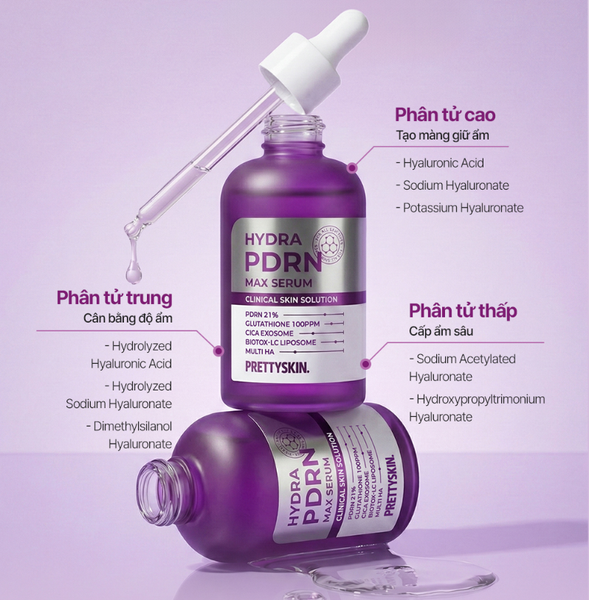 SERUM PHỤC HỒI TẾ BÀO GỐC HYDRA PDRN PRETTY SKIN 50ML