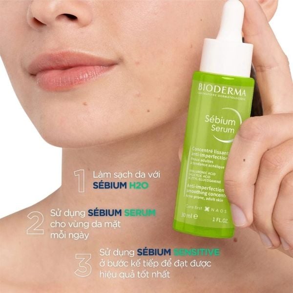 SERUM BIODERMA SEBIUM SÁNG MỊN, MỜ THÂM DÀNH CHO DA DẦU MỤN 30ML