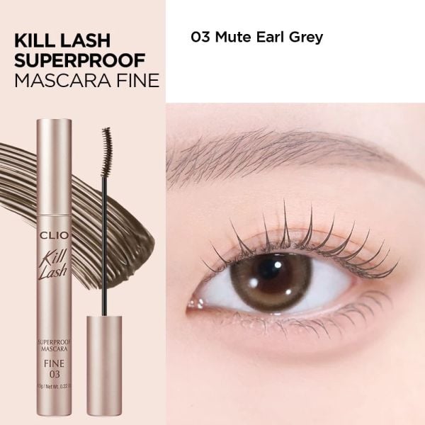 MASCARA CHUỐT LÔNG MI CLIO KILL LASH SUPERPROOF FINE 6.5G