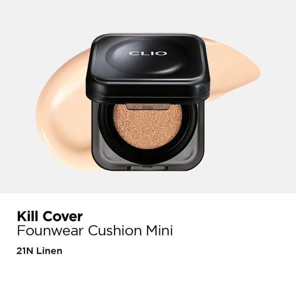 PHẤN NƯỚC CLIO KILL COVER FOUNWEAR CUSHION SPF40 PA++++ 15G (VỎ ĐEN)