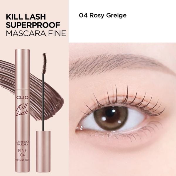 MASCARA CHUỐT LÔNG MI CLIO KILL LASH SUPERPROOF FINE 6.5G