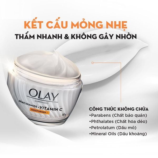 BỘ ĐÔI TINH CHẤT VÀ KEM DƯỠNG OLAY LUMINOUS NIACINAMIDE + VITAMIN C SUPER SERUM/MOISTURISER
