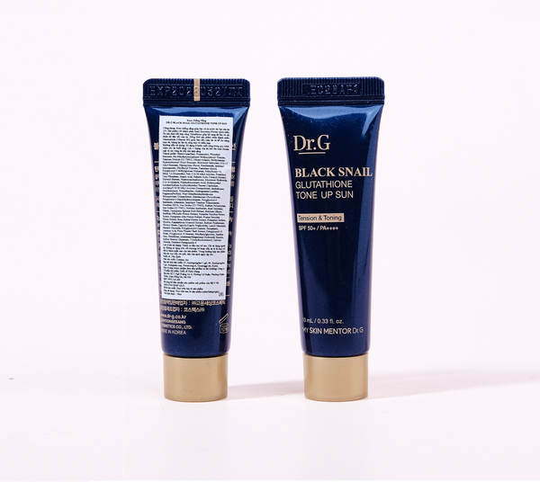 KEM CHỐNG NẮNG NÂNG TONE SÁNG DA DR.G BLACK SNAIL GLUTATHIONE TONE UP SUN