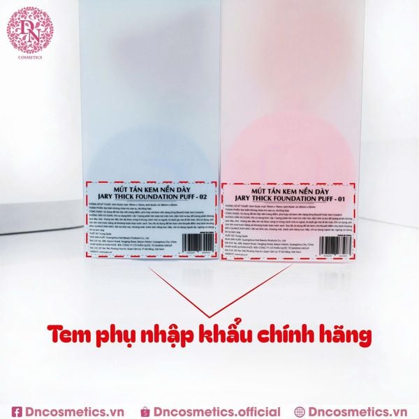 MÚT TÁN KEM NỀN DÀY JARY THICK FOUNDATION PUFF