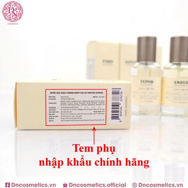 NƯỚC HOA DAILY COMMA MOST EAU DE PARFUM 30ML