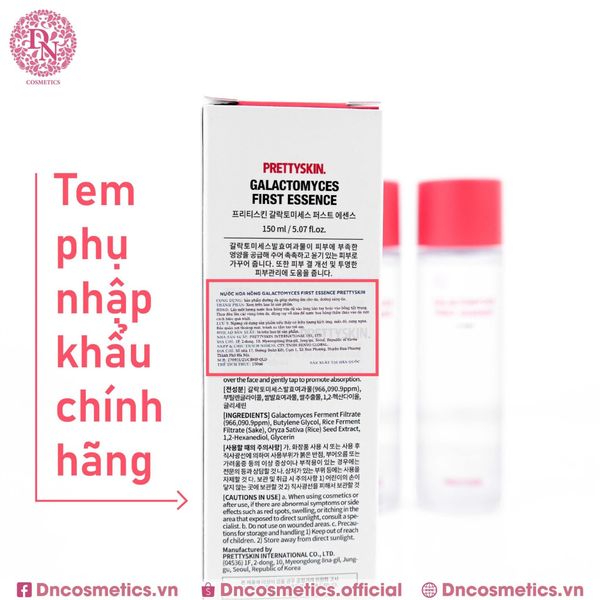 NƯỚC HOA HỒNG PRETTY SKIN GALACTOMYCES FIRST ESSENCE 150ML