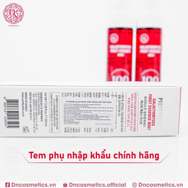 XỊT KHOÁNG PRETTY SKIN GALACTOMYCES FIRST ESSENCE MIST 100ML