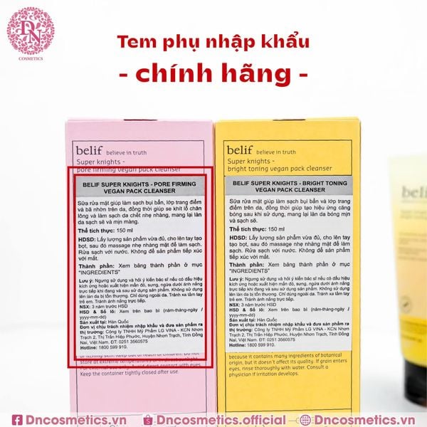 SỮA RỬA MẶT BELIF SUPER KNIGHTS 150ML